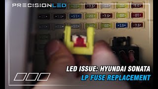 Solving LED Issue Hyundai Sonata  Room LP Fuse Replacement [upl. by Tootsie]