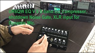 UR6QW EQ V6 8band EQ Compressor shutdown Noise Gate XLR input for Dynamic Mic [upl. by Euqinim]