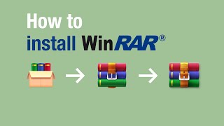 How to install WinRAR on Windows 10  WinRAR Video [upl. by Reyam]