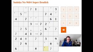 Beginner Guide How to solve Super Fiendish sudoku 18 Jan 18 [upl. by Paapanen786]