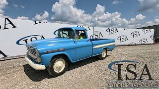 37334  1959 Chevrolet Apache Fleetside Truck Will Be Sold At Auction [upl. by Amery]