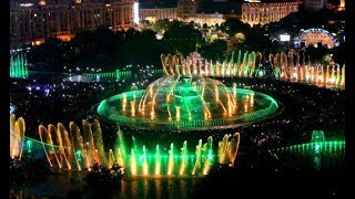 The best dancing fountain in Europe  Piața Unirii  Bucharest [upl. by Stranger]