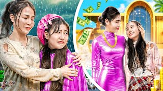 Rich Girl Became Poor Girl  Rich Mom Vs Poor Mom Swap Daughters [upl. by Oiludbo]