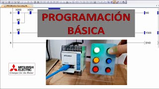 Programación básica en PLC Mitsubishi [upl. by Shippee]