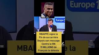 Larrogant Mbappe est détesté des Français  fâché avec 11 millions délecteurs  🤷 [upl. by Etnohs]