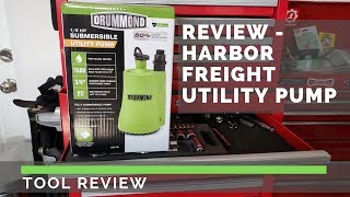 Review  Harbor Freight 16HP Submersible Utility Pump [upl. by Atiekram]