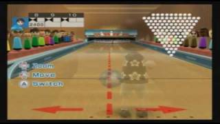 Wii Sports Resort  100 Pin Bowling  Perfect Game 3000 [upl. by Janela]