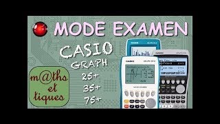 Comment enlever le mode examen calculatrice casio 25 35 75 E [upl. by Woodman419]