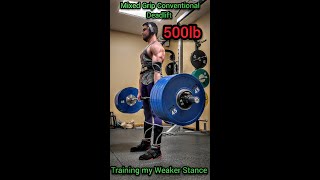 First 500lb Conventional Deadlift [upl. by Rosy512]