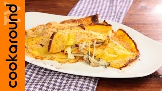 Crêpes con provola e funghi al forno  Tutorial ricetta [upl. by Gilba26]