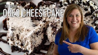 No Bake Oreo Cheesecake Recipe [upl. by Rehprotsirhc379]