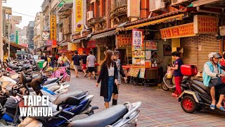 Taipei City Wanhua District Walking Tour 4K HDR [upl. by Bergeron756]