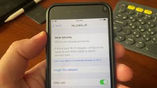 Fix quotWeak Securityquot WiFi Warning on iPhone iOS14 [upl. by Naginnarb]