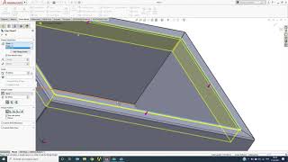 SolidWorks Tutorial  Sheet metal design Compare Edge flange vs Miter flange [upl. by Epperson]