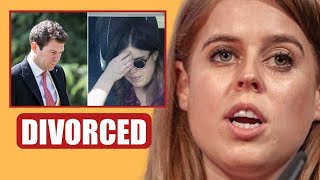 DIVORCE🛑 Beatrice In TEARS HUGS Husband Edoardo As Eugenie And Jack Brooksbank Announce DIVORCE [upl. by Alenairam]