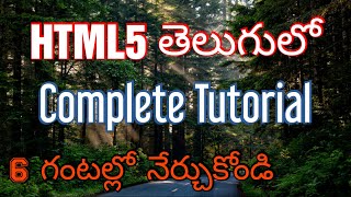 HTML5 Complete Tutorials In Telugu by Kotha Abhishek [upl. by Anaeerb969]