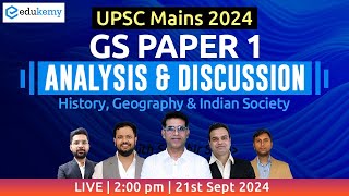 UPSC Mains 2024 GS1 Paper Discussion by Shabbir Sir amp Team  Edukemy IAS gs1 upscmains ias [upl. by Kingsly]