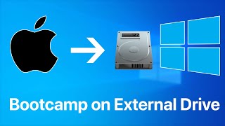 How to Install Windows Bootcamp on External Drive 2020 [upl. by Vashtia]