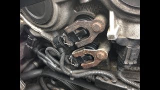 BMW E46  N42 How to remove the VANOS Solenoids [upl. by Raffaj]