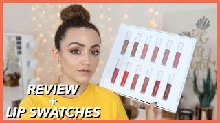 New EM COSMETICS TRUE GLOSS  LIP SWATCHES  REVIEW [upl. by Gilchrist]