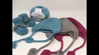 Baby Mützchen Stricken aus Woolly Hugs CHARITY [upl. by Reifinnej]