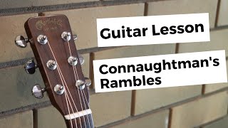 Connaughtmans Rambles Guitar Lesson [upl. by Taran]