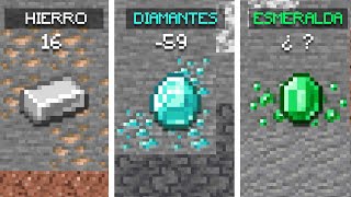 LAS MEJORES CAPAS PARA CONSEGUIR MINERALES EN MINECRAFT 118 DIAMENTE ORO HIERRO  Minecraft [upl. by Alroy569]