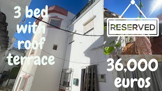 SOLD Spanish Property for Sale 3 bedrooms with roof terrace 36000 euros in Castil de Campos [upl. by Eimoan]