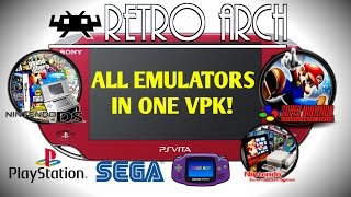 PS Vita 360 RetroArch All Emulators In One VPK PS1 SEGA SNEX GameBoy Advance Nintendo DS [upl. by Juna]