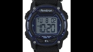 How to change  set time on Armitron watch 457004 [upl. by Josepha828]