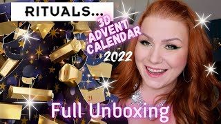 THE RITUAL OF ADVENT 3D ADVENT CALENDAR 2022 FULL UNBOXING  TREE NOT THE BEST DESIGN [upl. by Tichonn]