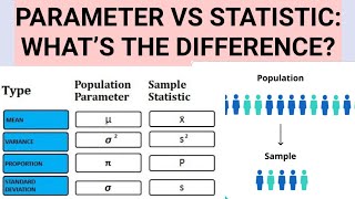 Parameter vs statistic what’s the difference [upl. by Asiul183]