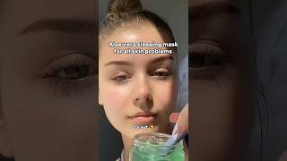 Aloe Vera sleeping mask for all skin problems  Aloe vera benefits skincare beautyhacks shorts [upl. by Zahavi619]