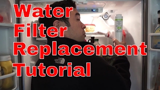 KitchenAid Fridge Water Filter Replacement  Fridge Maintenance Guide  Walkthrough  UKF8001 [upl. by Peggi918]