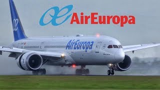 Air Europa Boeing 7879 Dreamliner Business Class Amsterdam To Madrid [upl. by Izzy]