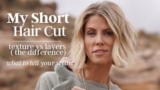 My Short Haircut  Texture vs Layers [upl. by Aneehsit]