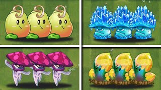 4 Team New Plants Battlez Nightcap amp Ice shroom OP  PvZ 2 Team Plants vs Team Plants [upl. by Gunter111]