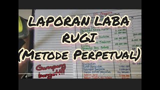 Cara Menyusun LAPORAN LABA RUGI metode perpetual [upl. by Divd]