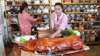 Countryside family enjoy dinner together  Sreypov life show [upl. by Hervey]