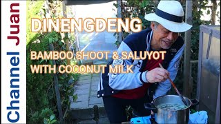 Dinengdeng na Labong Rabong amp Saluyot with Coconut Milk  frozen vegetables EASY ILOCANO DISH [upl. by Adirehs442]