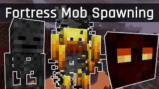 Fortress Mob Spawning Changes Explained Tutorial  Minecraft Java Edition [upl. by Melliw293]