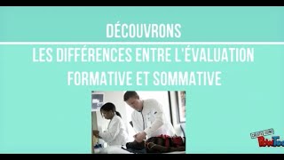 Différences entre lévaluation formative et lévaluation sommative [upl. by Jit]