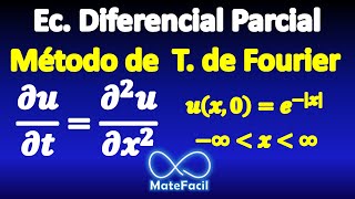 EDP resuelta mediante transformada de Fourier [upl. by Helsa]