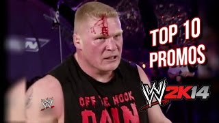 Top 10 WrestleMania Promos in WWE Games 19892008 [upl. by Retxab]