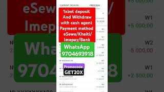 1xbet deposit and withdraw within 2 minutes with agent  How to deposit in 1xbet from esewa Khalti [upl. by Marj]