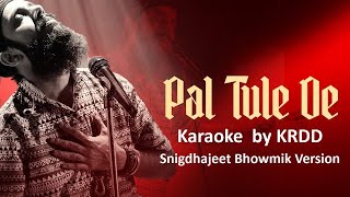 Pal Tule De Karaoke  Snigdhajit Bhowmik Version  দে দে পাল তুলে দে Karaoke  De De Pal Tule De [upl. by Ahsyad56]