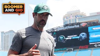 Aaron Rodgers joins the show  Boomer and Gio [upl. by Melburn]