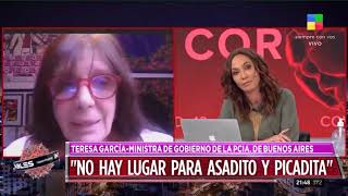 Teresa García ministra de Gobierno de Provincia de Buenos Aires en Intratables 100720 [upl. by Byler531]