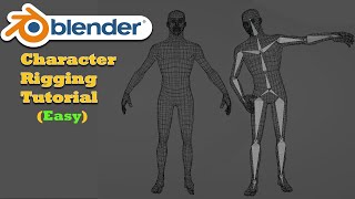 Intro to Rigging an Armature to a character in Blender 30 [upl. by Pomcroy752]