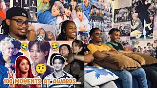 100 FUNNY and ICONIC KPOP moments at AWARD CEREMONIES Part 2 REACTION [upl. by Eittocs]